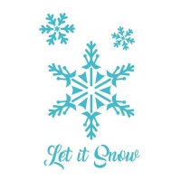 Pochoir Let it Snow 20 x 28,5 cm - Artis decor - 1 unité