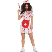 Costume d'infirmière sanglante pour femmes