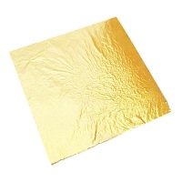 Feuille d'or comestible 24 carats 8 x 8 cm - Sugarflair - 1 feuille