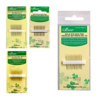 Aiguilles à quilter Golden eye medium - Clover - 15 pcs.