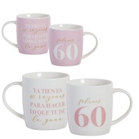Mug 350 ml phrase Happy 60th birthday - 1 pièce