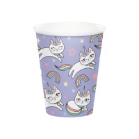 Tasses à chat licorne 250 ml - 8 pcs.