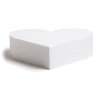 Base de coeur en polystyrène 40 x 7,5 cm - Decora