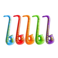 saxophone gonflable, 83 cm, couleurs assorties