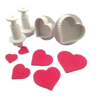 Coupe-coeur avec éjecteur - Dekofee - 4 pcs.