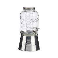 Carafe de 3,8 L avec refroidisseur et support en argenté