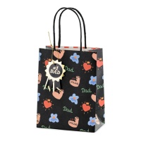 Sac cadeau pour papa solide 18 x 14 x 8 cm - 1 pc.