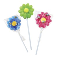 Sweet Flower Pop sucettes de bonbons en forme de fleur 20 gr - 30 unités