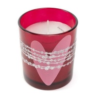 Bougie parfumée coeur rouge 8 cm - DCasa