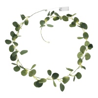 Guirlande LED de feuilles d'eucalyptus 2 m - PartyDeco