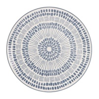 Plaque imprimée bleu-gris de 27 cm