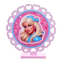 Centre de table Barbie Girly de 19,5 x 4 x 19 cm