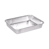 Récipient rectangulaire jetable en aluminium de 32,2 x 26,2 x 4 cm - Maxi Products