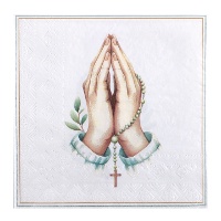 Serviettes de cérémonie de 16,5 x 16,5 cm - 20 unités