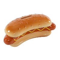 Tirelire en forme de hot dog