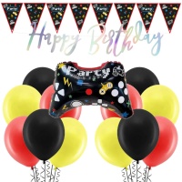 Pack de décoration pour les fêtes de jeux vidéo - 23 pièces