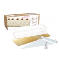 Kit bûche de Noël tricotée - Scrapcooking - 5 pcs.