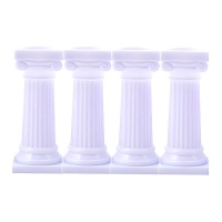 Piliers grecs pour gâteau 7,6 cm - Pastkolor - 4 unités