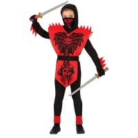 Costume de ninja cobra rouge pour enfants