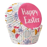 Capsules pour cupcakes Happy Easter - Wilton - 75 unités
