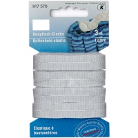 Bande élastique de 1,2 cm avec oeillets blancs - Prym - 3 m