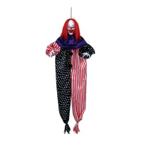 Pendentif clown américain avec lumière, son et mouvement de 1,2 m