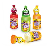 Mini bouteilles de sucettes Fizzy Bottle Pop avec poudre de bonbons 40 g - 1 pièce