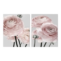 Roses en toile 40 x 50 cm - DCasa - 1 pc.