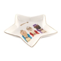 Étoile des Rois Mages assiette 18,2 x 18 cm - DCasa