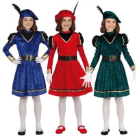 Costume élégant de garçon de page pour filles