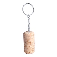 Porte-clés en bouchon de liège naturel