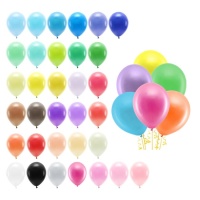 Ballons en latex 30 cm gâteau biodégradable - PartyDeco - 10 unités