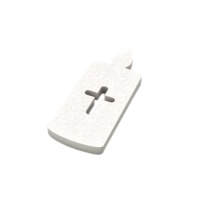 Figurine en polystyrène Bougie de communion 9 x 24,5 x 4 cm