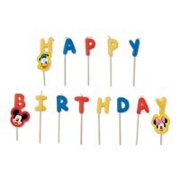 Bougies d'anniversaire Mickey Mouse - 13 unités