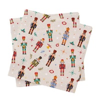 Serviettes de casse-noisettes colorées de 16,5 x 16,5 cm - 20 unités