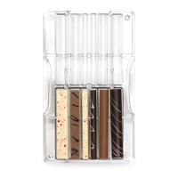 Moule à chocolat pour bâtonnets 20 x 12 cm - Decora - 12 cavités