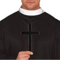 croix catholique noire 22 cm