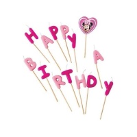 Bougies Happy Birthday Minnie - 14 pièces