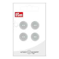 Boutons gris 1,5 cm avec deux trous - Prym - 4 pcs.