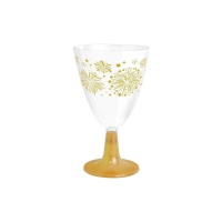 Verre à vin à motif doré 220 ml - 3 unités