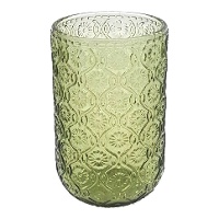 Verre de 400 ml en cristal gravé vert