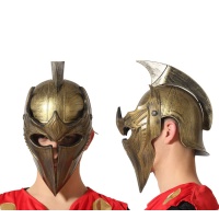 Casque spartiate d'or