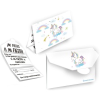 Invitations Licorne - 6 unités