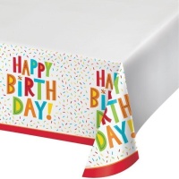 Nappe Birthday Fun 1,22 x 2,24 m