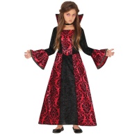 Costume de vampire imprimé gothique pour filles