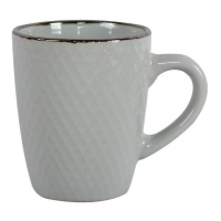 Mug de 340 ml avec bord argenté