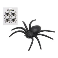 Araignée décorative de 7 x 6 cm - 4 unités