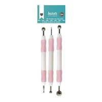 Burins de gaufrage 2-6, 3-8, 8-12 mm - Artis decor - 3 pcs.