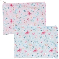 Trousse à motifs de papillons de 28 x 21 cm - 1 unité