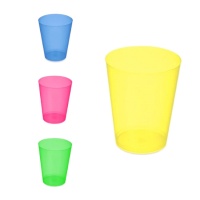 Gobelets en plastique colorés larges de 480 ml - 4 pièces.